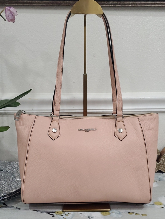 Karl Lagerfeld Handbags - KARL LAGERFELD PINK PEBBLE LEATHER SATCHEL/SHOULDER TOTE BAG💗